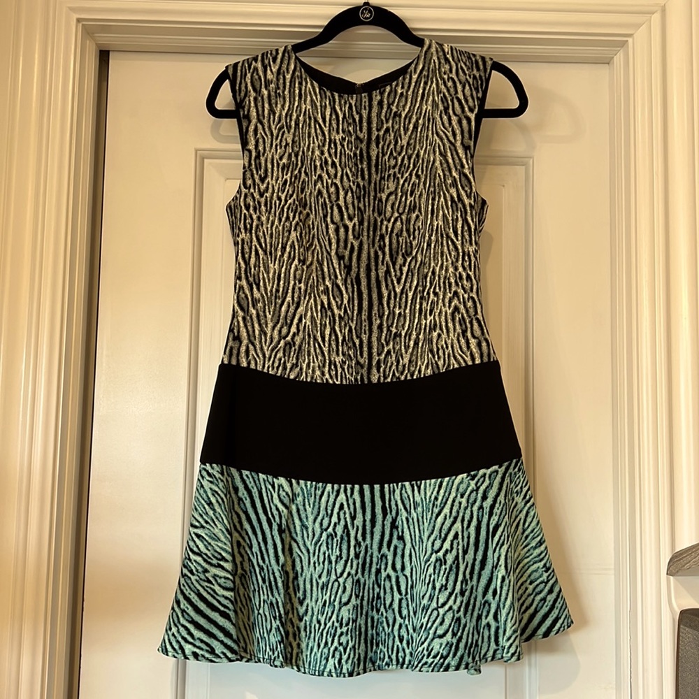 NWT! BCBG Animal Print Fit & Flare Dress